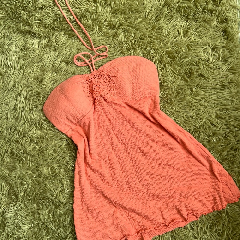 Self Esteem Coral Halter Top